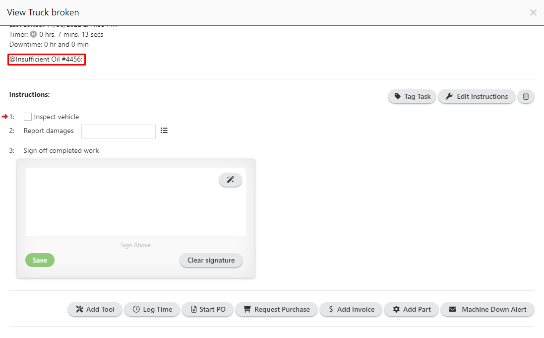 Capturing failure codes inside the Limble CMMS - dashboard screenshot.