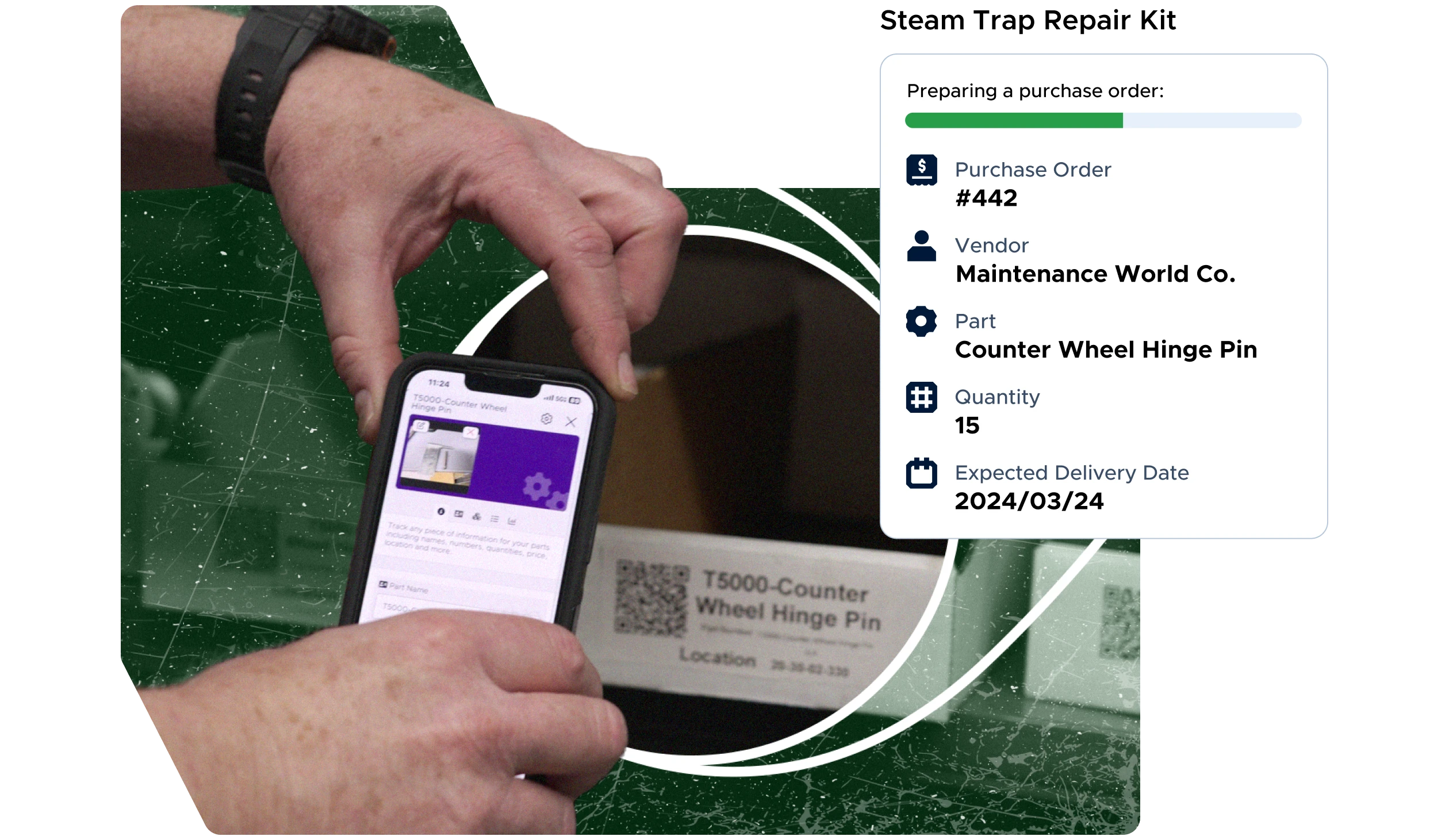 Seamlessly track and manage spare parts